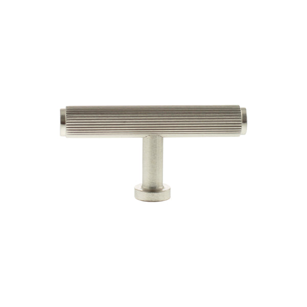 Millhouse Brass Battersea Linear T-Bar Cabinet Knob Handle - Satin Nickel - MHCL1675SN - Choice Handles