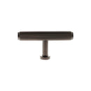 Millhouse Brass Battersea Linear T-Bar Cabinet Knob Handle - Urban Dark Bronze - MHCL1675UDB - Choice Handles