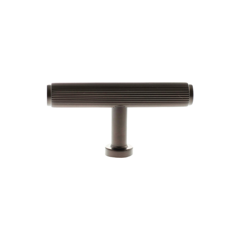Millhouse Brass Battersea Linear T-Bar Cabinet Knob Handle - Urban Dark Bronze - MHCL1675UDB - Choice Handles