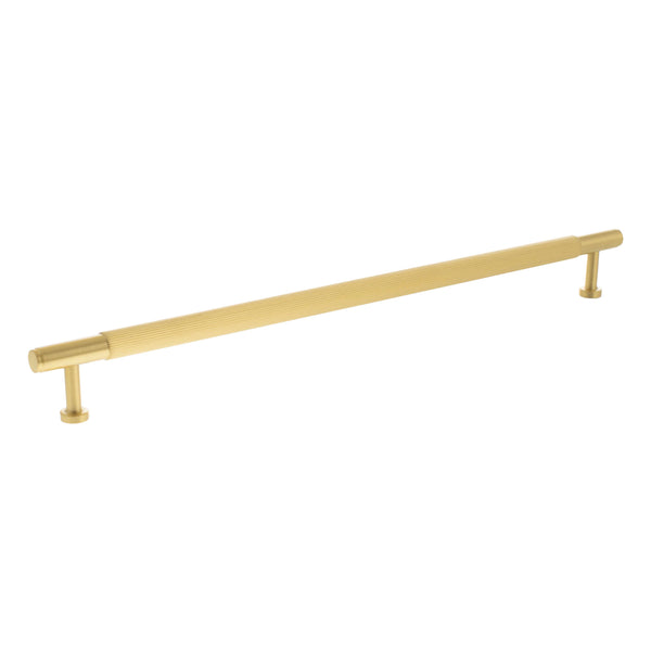 Millhouse Brass Battersea Linear T-Bar Cabinet Pull Handle 320mm - Satin Brass - MHCL17320SB - Choice Handles