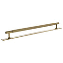 Millhouse Brass Battersea Linear T-Bar Cabinet Pull Handle on Backplate 320mm - Antique Brass - MHCLB17320AB - Choice Handles
