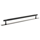 Millhouse Brass Battersea Linear T-Bar Cabinet Pull Handle on Backplate 320mm - Matt Black - MHCLB17320MB - Choice Handles