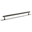 Millhouse Brass Battersea Linear T-Bar Cabinet Pull Handle on Backplate 320mm - Urban Dark Bronze - MHCLB17320UDB - Choice Handles