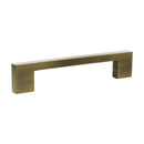 Millhouse Brass Empire Slim Cabinet Pull Handle 128mm - Antique Brass - MHCN17128AB - Choice Handles