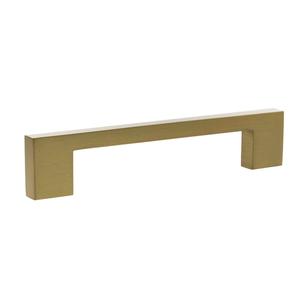 Millhouse Brass Empire Slim Cabinet Pull Handle 128mm - Satin Brass - MHCN17128SB - Choice Handles