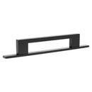 Millhouse Brass Empire Slim Cabinet Pull Handle on Backplate 128mm - Matt Black - MHCNB17128MB - Choice Handles