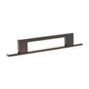 Millhouse Brass Empire Slim Cabinet Pull Handle on Backplate 128mm - Urban Dark Bronze - MHCNB17128UDB - Choice Handles
