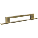 Millhouse Brass Empire Slim Cabinet Pull Handle on Backplate 160mm - Antique Brass - MHCNB17160AB - Choice Handles