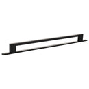 Millhouse Brass Empire Slim Cabinet Pull Handle on Backplate 320mm - Matt Black - MHCNB17320MB - Choice Handles