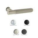 Millhouse Brass Crompton Lever Door Handle on Concealed Round Rose - Urban Dark Bronze - MHCR100UDB - Choice Handles