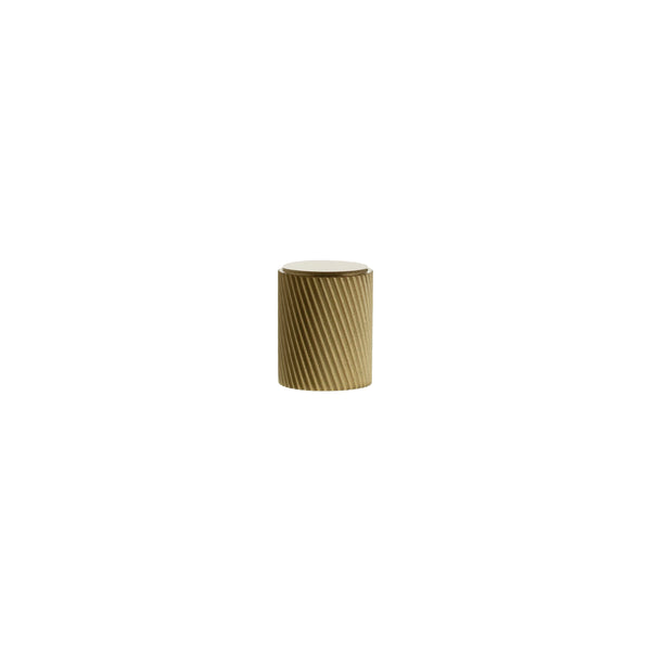 Millhouse Brass Paddington Spiral Cylinder Cabinet Knob Handle - Satin Brass - MHCS1420SB - Choice Handles