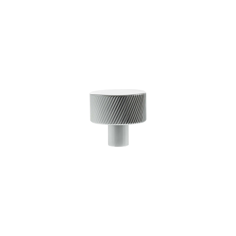 Millhouse Brass Paddington Spiral Round Cabinet Knob Handle - Polished Chrome - MHCS1532PC - Choice Handles
