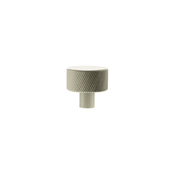 Millhouse Brass Paddington Spiral Round Cabinet Knob Handle - Satin Nickel - MHCS1532SN - Choice Handles