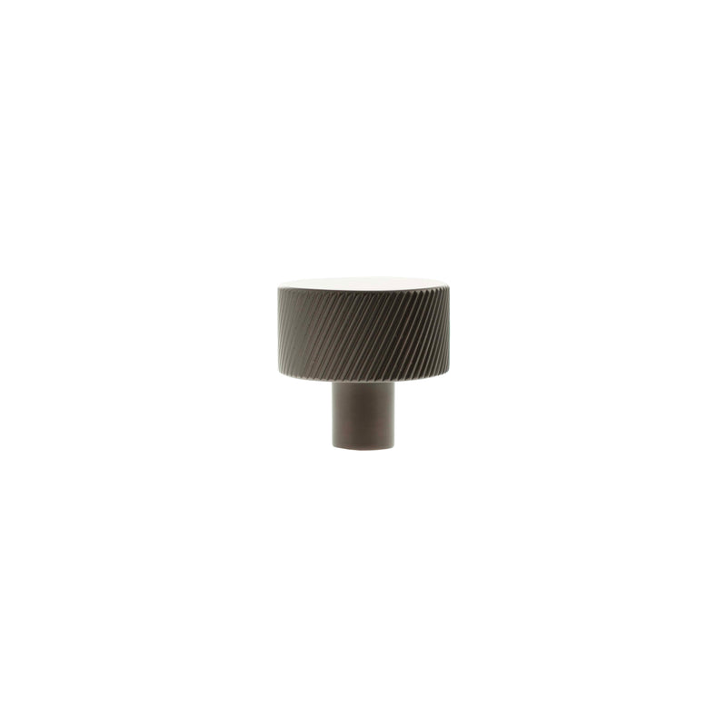 Millhouse Brass Paddington Spiral Round Cabinet Knob Handle - Urban Dark Bronze - MHCS1532UDB - Choice Handles