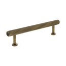 Millhouse Brass Paddington Spiral T-Bar Cabinet Pull Handle 128mm - Antique Brass - MHCS17128AB - Choice Handles