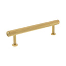 Millhouse Brass Paddington Spiral T-Bar Cabinet Pull Handle 128mm - Satin Brass - MHCS17128SB - Choice Handles