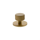 Millhouse Brass Paddington Spiral Round Cabinet Knob Handle on Backplate - Satin Brass - MHCSB1532SB - Choice Handles