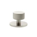 Millhouse Brass Paddington Spiral Round Cabinet Knob Handle on Backplate - Satin Nickel - MHCSB1532SN - Choice Handles
