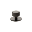 Millhouse Brass Paddington Spiral Round Cabinet Knob Handle on Backplate - Urban Dark Bronze - MHCSB1532UDB - Choice Handles
