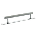 Millhouse Brass Paddington Spiral T-Bar Cabinet Pull Handle on Backplate 160mm - Polished Chrome - MHCSB17160PC - Choice Handles