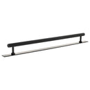 Millhouse Brass Paddington Spiral T-Bar Cabinet Pull Handle on Backplate 320mm - Matt Black - MHCSB17320MB - Choice Handles