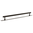 Millhouse Brass Paddington Spiral T-Bar Cabinet Pull Handle on Backplate 320mm - Urban Dark Bronze - MHCSB17320UDB - Choice Handles
