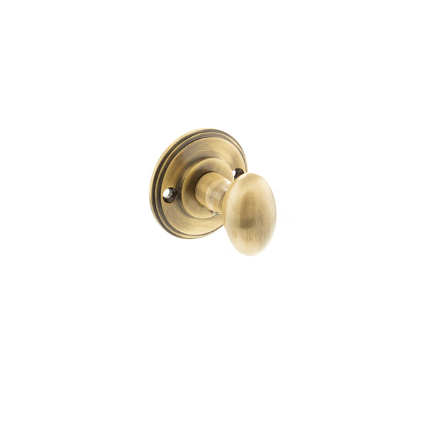 Millhouse Brass Solid Brass Oval WC Turn and Release - Antique Brass - MHOWCAB