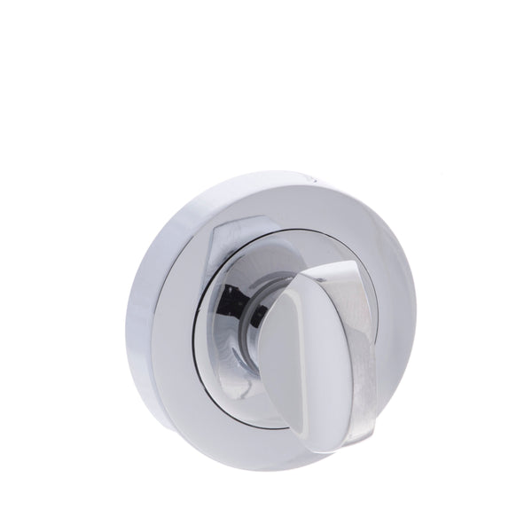 Millhouse Brass WC Turn and Release on Round Rose - Polished Chrome - MHRWCPC - Choice Handles