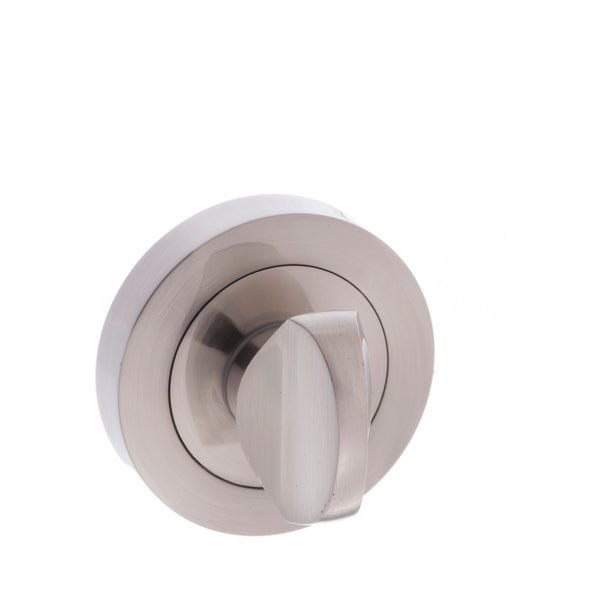 Millhouse Brass WC Turn and Release on Round Rose - Satin Nickel - MHRWCSN
