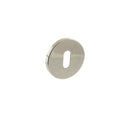 Millhouse Brass Key Escutcheons on 5mm Slimline Round Rose - Polished Nickel - MHSRKPN - Choice Handles