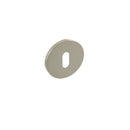 Millhouse Brass Key Escutcheons on 5mm Slimline Round Rose - Satin Nickel - MHSRKSN - Choice Handles