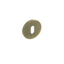 Millhouse Brass Key Escutcheons on 5mm Slimline Round Rose - Yester Bronze - MHSRKYB - Choice Handles