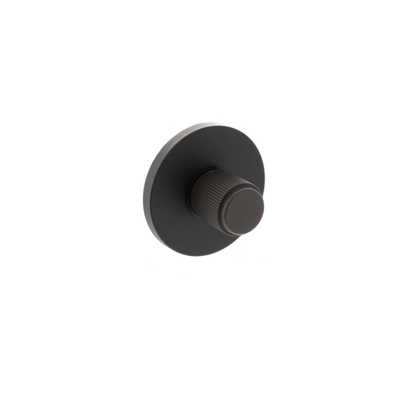 Millhouse Brass Linear WC Turn and Release on 5mm Slimline Round Rose - Urban Dark Bronze - MHSRLWCUDB