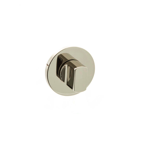 Millhouse Brass WC Turn and Release on 5mm Slimline Round Rose - Polished Nickel - MHSRWCPN