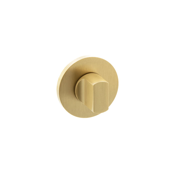 Millhouse Brass WC Turn and Release on 5mm Slimline Round Rose - Satin Brass - MHSRWCSB