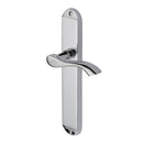 Heritage Brass Door Handle Lever Latch Algarve Long Design Polished Chrome finish - MM7210-PC - Choice Handles