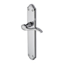 Heritage Brass Door Handle Lever Latch Verona Design Polished Chrome finish - MM827-PC - Choice Handles