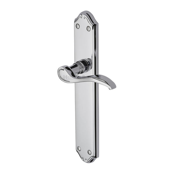 Heritage Brass Door Handle Lever Latch Verona Design Polished Chrome finish - MM827-PC - Choice Handles