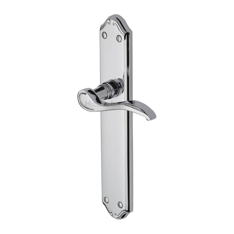 Heritage Brass Door Handle Lever Latch Verona Design Polished Chrome finish - MM827-PC - Choice Handles