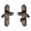 Heritage Brass Door Handle for Bathroom Lisboa Design Matt Bronze finish - MM993-MB - Choice Handles
