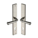 Heritage Brass Multi-Point Door Handle Lever Lock Colonial RH Design Satin Nickel finish - MP1932.RH-SN - Choice Handles
