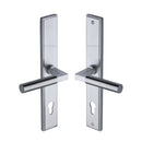 Heritage Brass Multi-Point Door Handle Lever Lock Bauhaus LH Design Satin Chrome finish
 - MP2259.LH-SC - Choice Handles