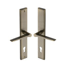 Heritage Brass Multi-Point Door Handle Lever Lock Gio RH Design Antique Brass finish - MP4189.RH-AT - Choice Handles