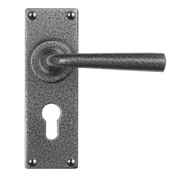 Stonebridge - Pastow Armor Coat ® Forged Steel Lever Handle on Backplate (Euro) - NFS608 - Choice Handles