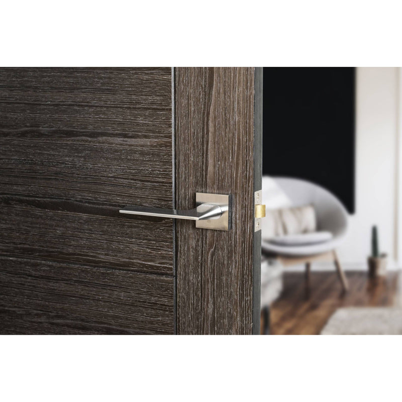 Oro&Oro Unica Lever Door Handle on Square Rose - Satin Chrome - O6515ESC