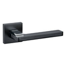 SPECIAL ORDER Oro&Oro Alba Lever Door Handle on Square Rose - Matt Black - O6815EMB - Choice Handles