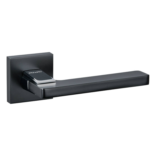 SPECIAL ORDER Oro&Oro Alba Lever Door Handle on Square Rose - Matt Black - O6815EMB