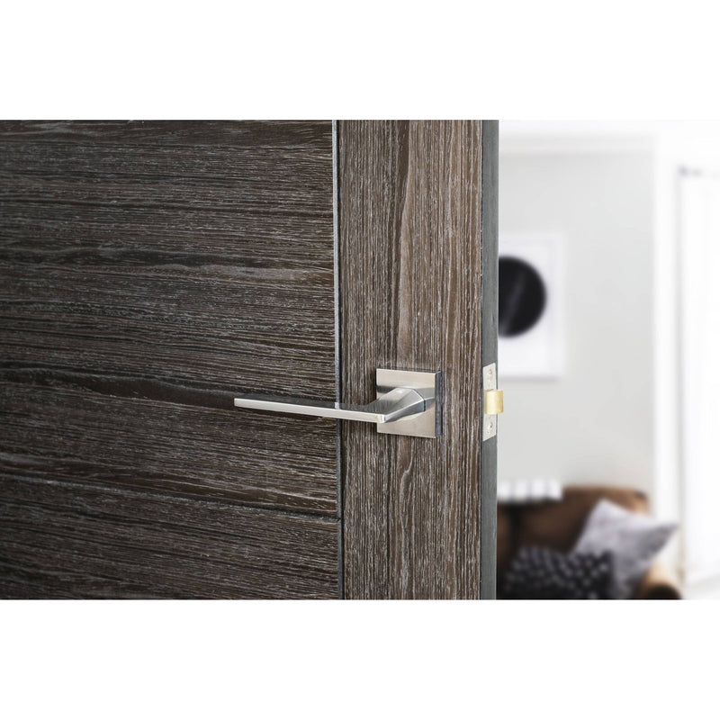 Oro&Oro Sienna Lever Door Handle on Square Rose - Satin Chrome - O9215ESC