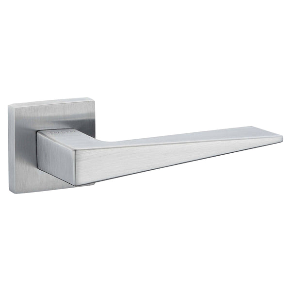 Oro&Oro Ivy Lever Door Handle on Square Rose - Satin Chrome - O9615ESC