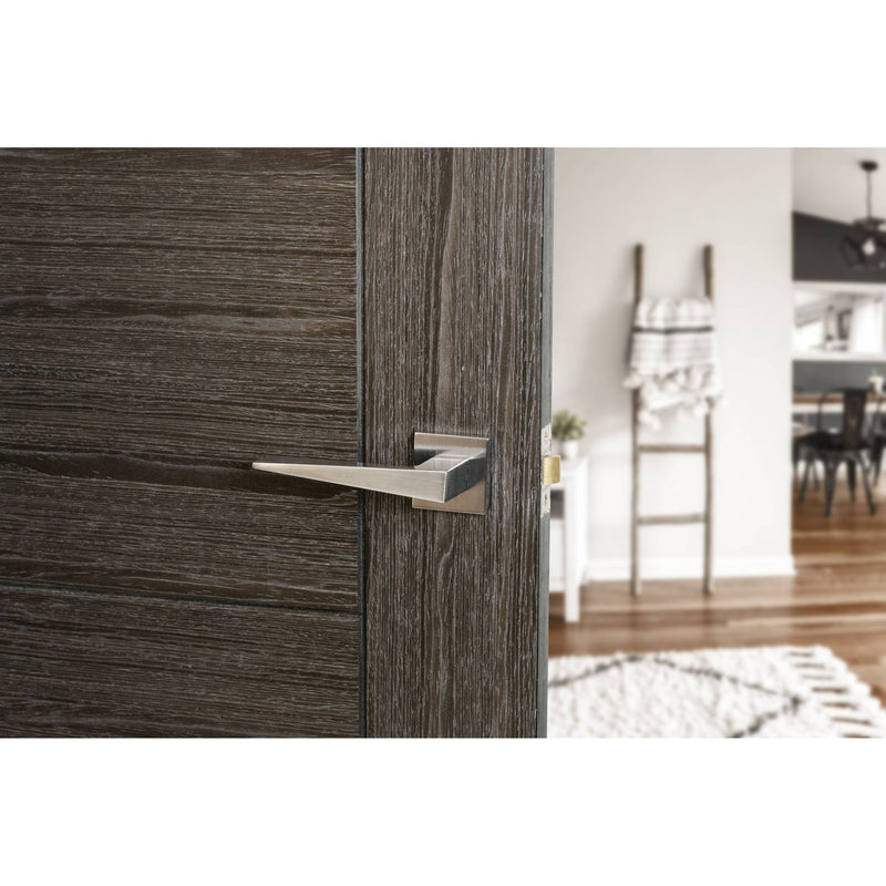 Oro&Oro Ivy Lever Door Handle on Square Rose - Satin Chrome - O9615ESC